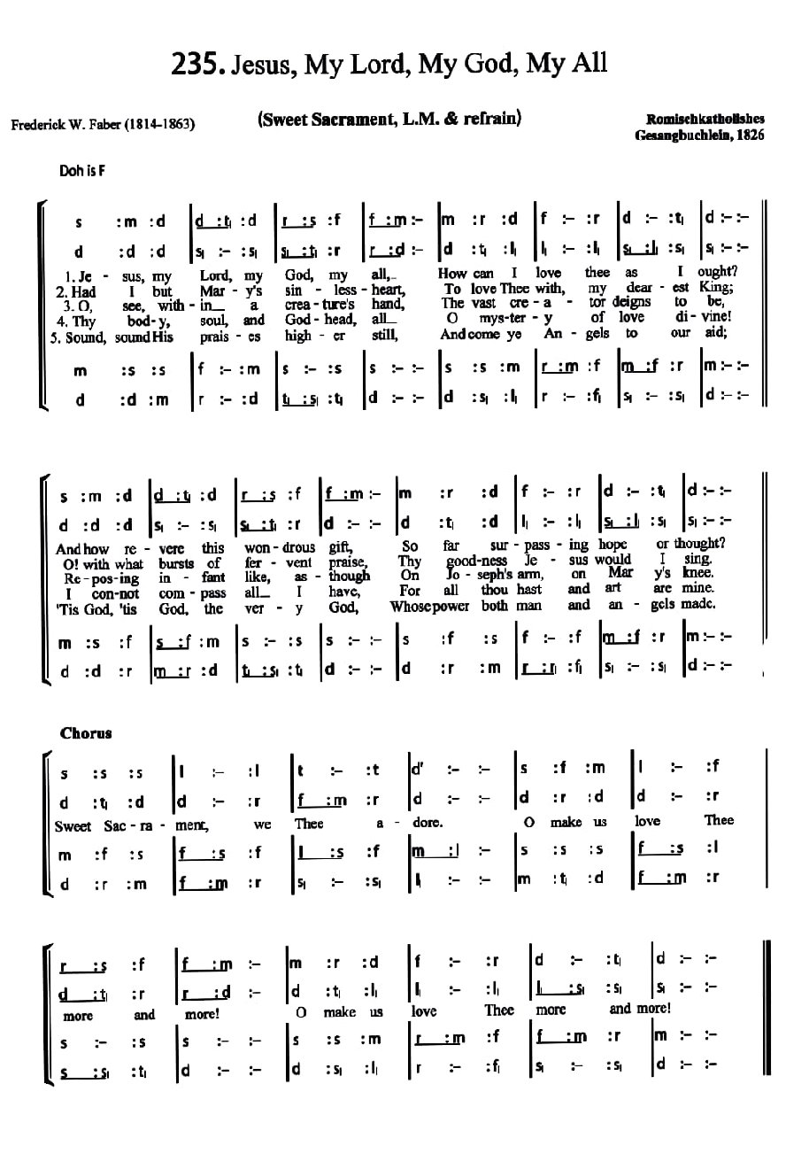 Jesus, My Lord, My God, My All - Choir Script PDF Thumbnail