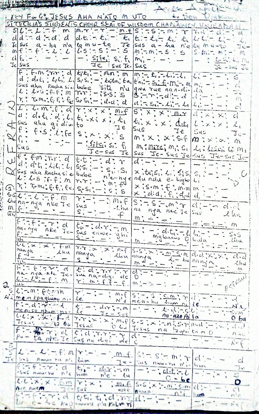 JESUS AHA N'ATỌ M ỤTỌ