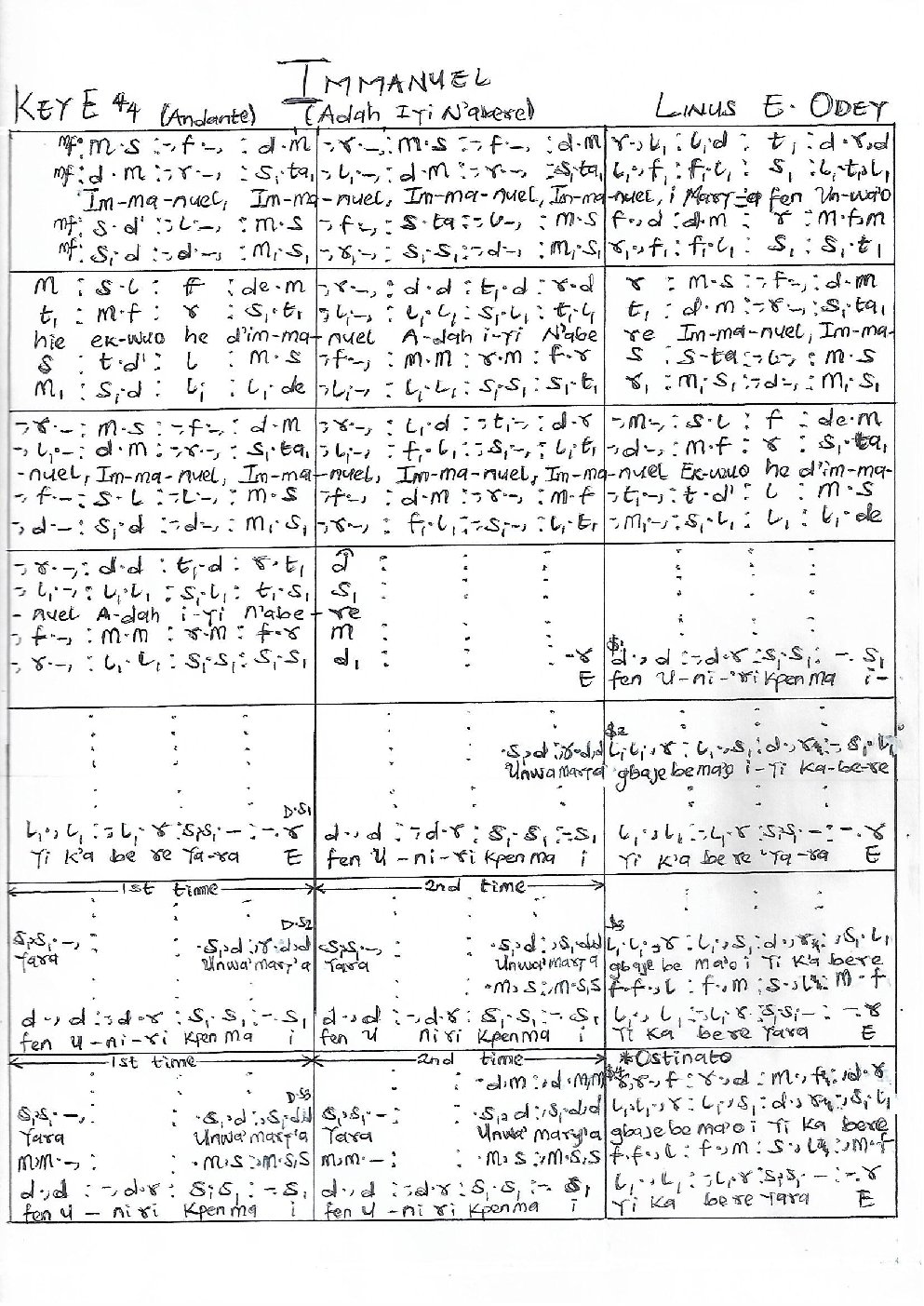 IMMANUEL (Adah Iti N'abere)