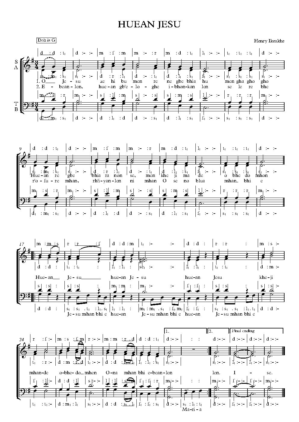 HUEAN JESU