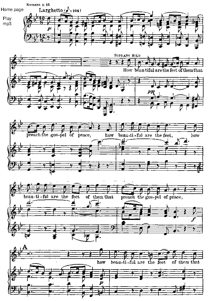 how beautiful are the feet Messiah Handel (1) - Choir Script PDF Thumbnail