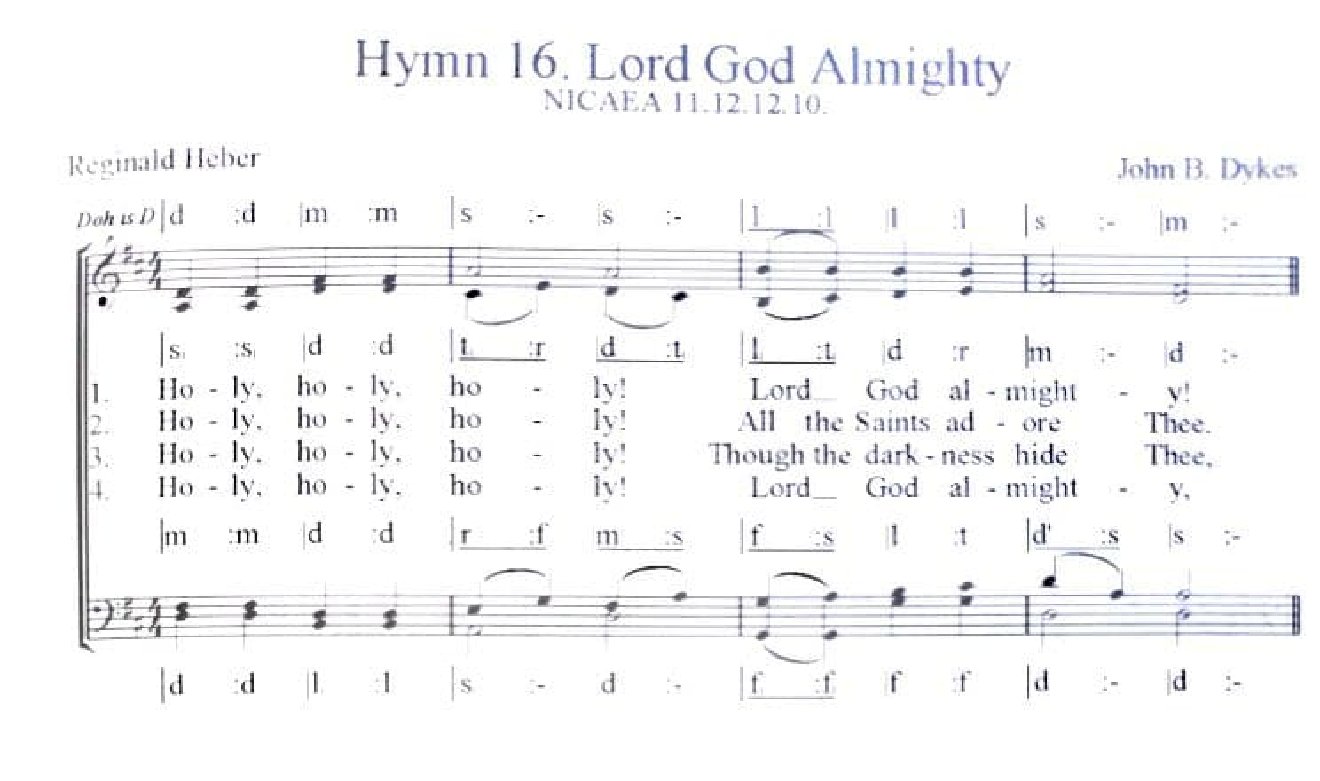 Hymn 16. Lord God Almighty