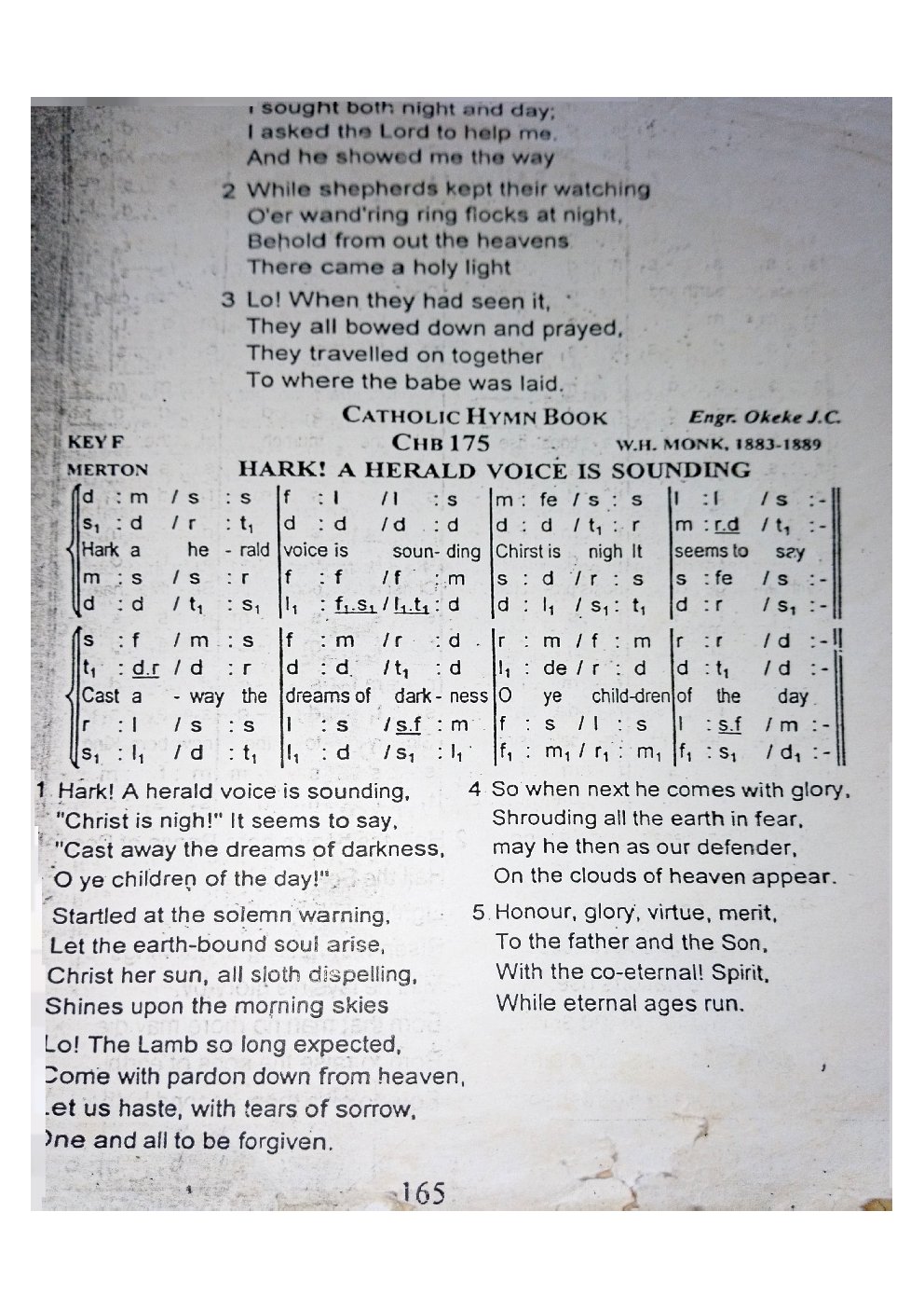 HARK! A HERALD VOICE IS SOUNDING
