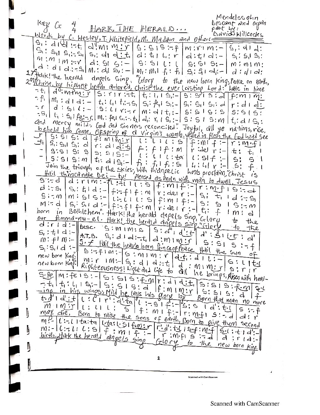 Hark the herald BCC - Choir Script PDF Thumbnail