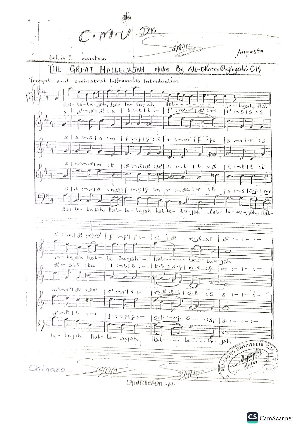 THE GREAT HALLELUJAH - Choir Script PDF Thumbnail