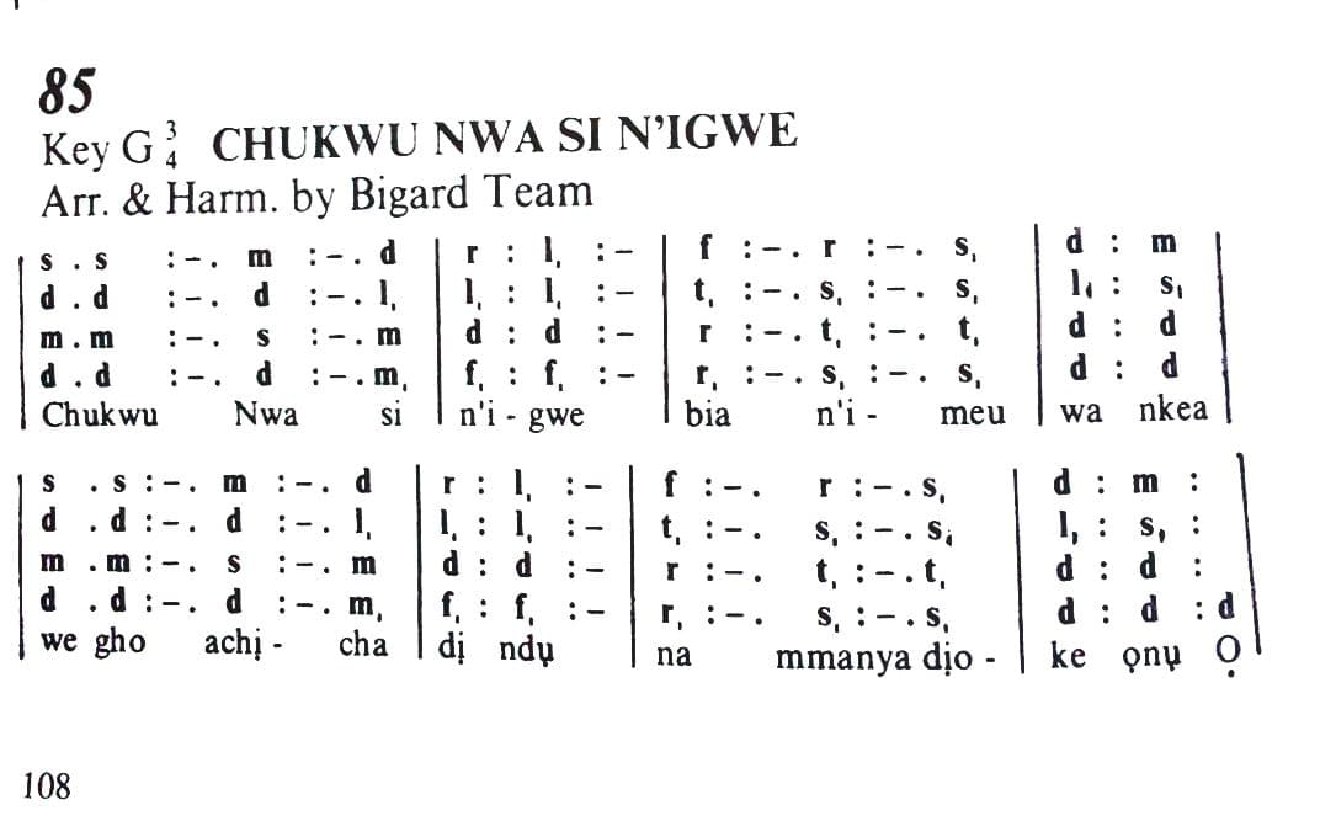 CHUKWU NWA SI N'IGWE