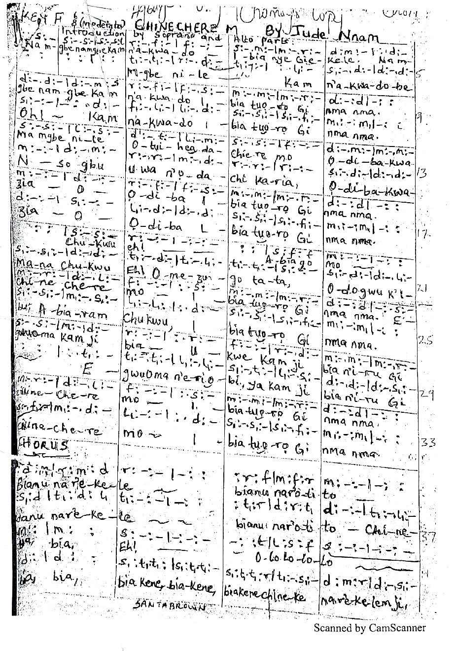 CHINECHEREM - Choir Script PDF Thumbnail