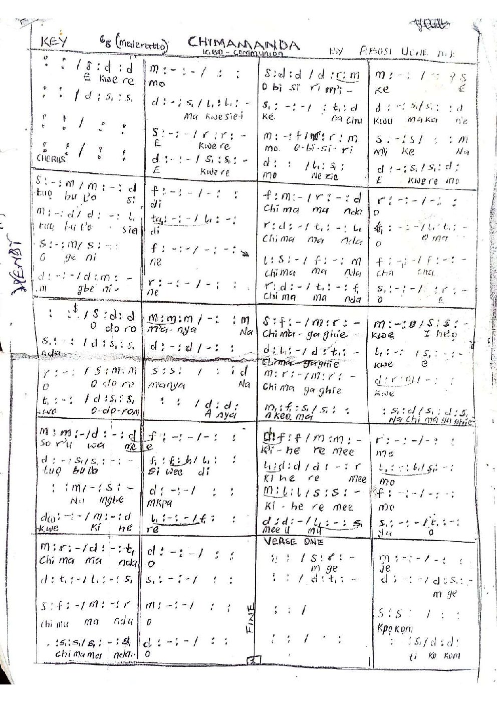 Chimamanda - Choir Script PDF Thumbnail