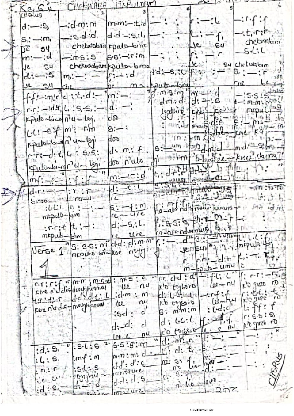 CHEKWABA MKPULUOBIM - Choir Script PDF Thumbnail