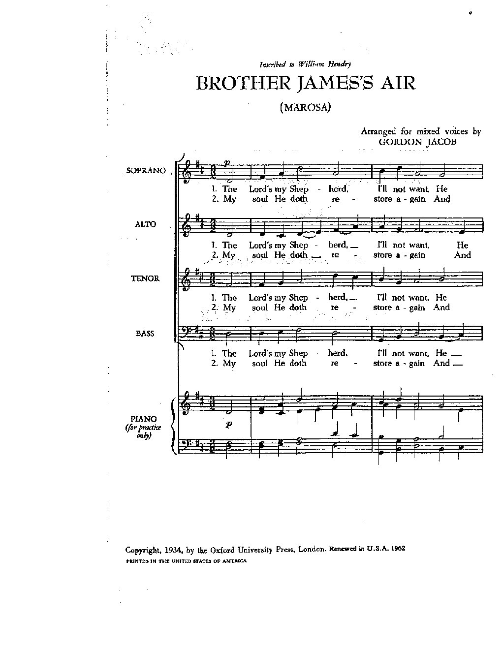 BROTHER JAMES'S AIR