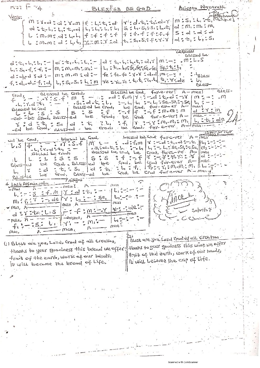 BLESSED BE GOD - Choir Script PDF Thumbnail