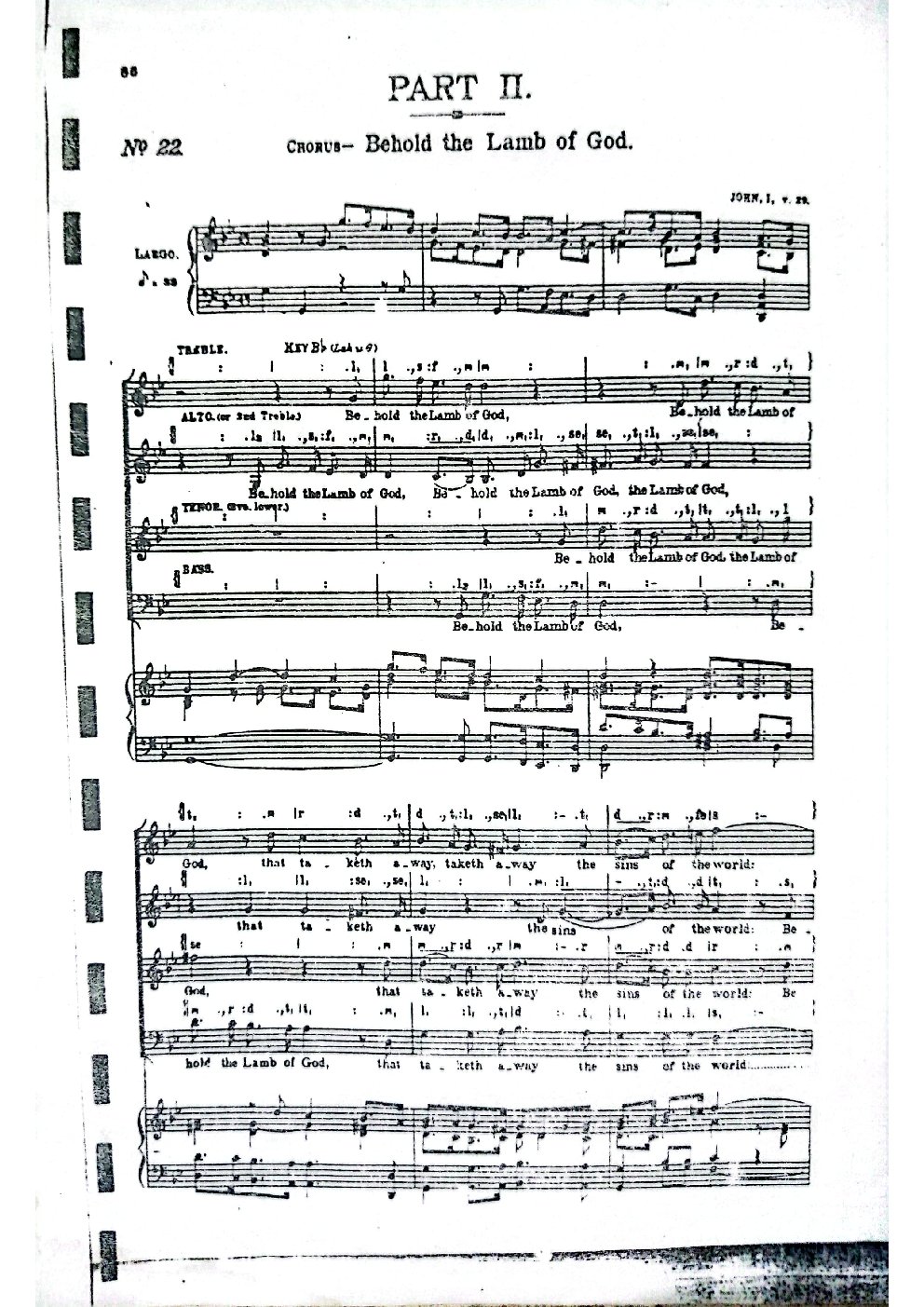 CHORUS - Behold the Lamb of God.