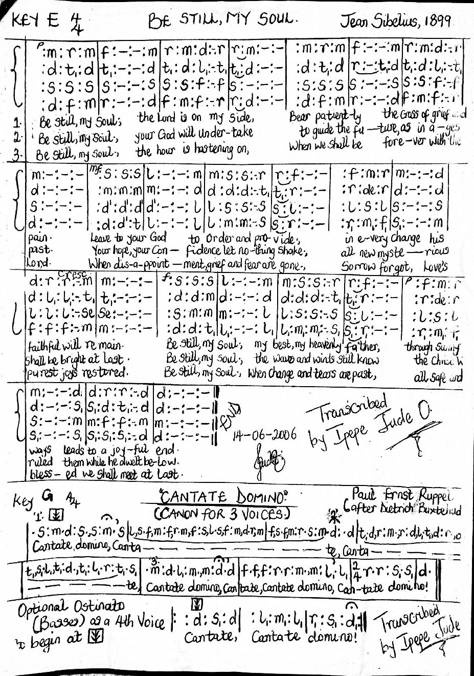 BE STILL, MY SOUL. - Choir Script PDF Thumbnail