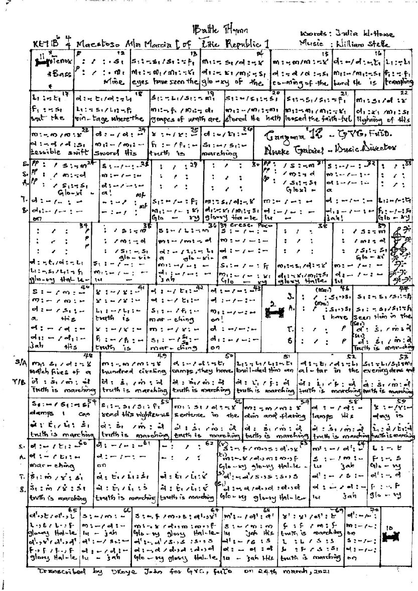 Battle Hymn of the Republic 1