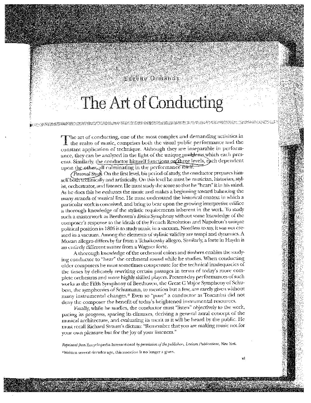 The Art of Conducting