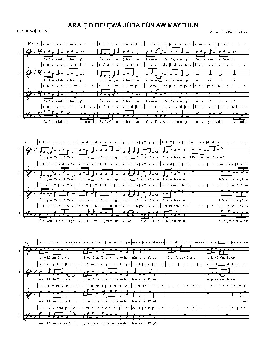 ARÁ Ẹ DÌDE/ ẸWÀ JÚBÀ FÚN AWIMAYEHUN
