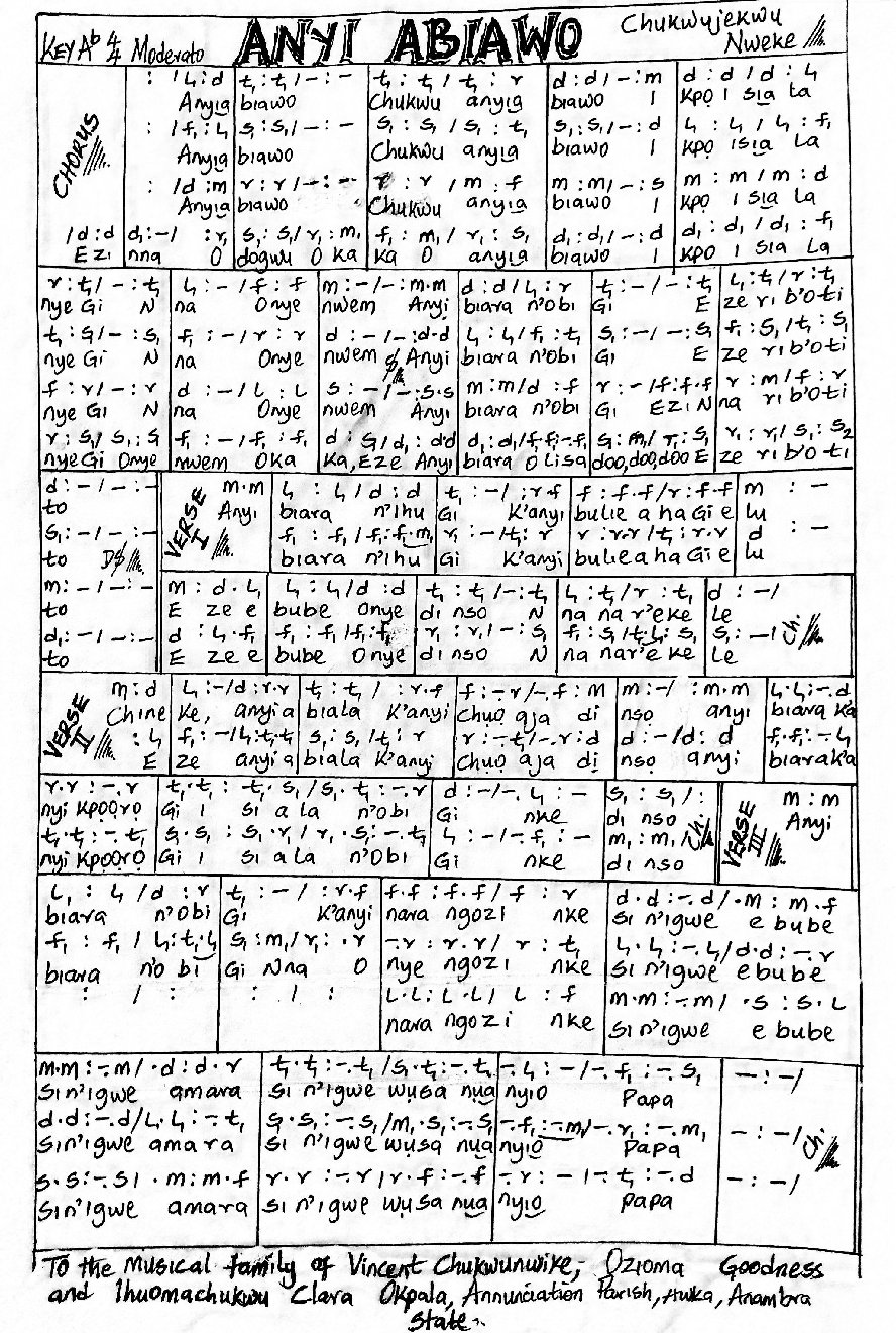 ANYI ABIAWO - Choir Script PDF Thumbnail