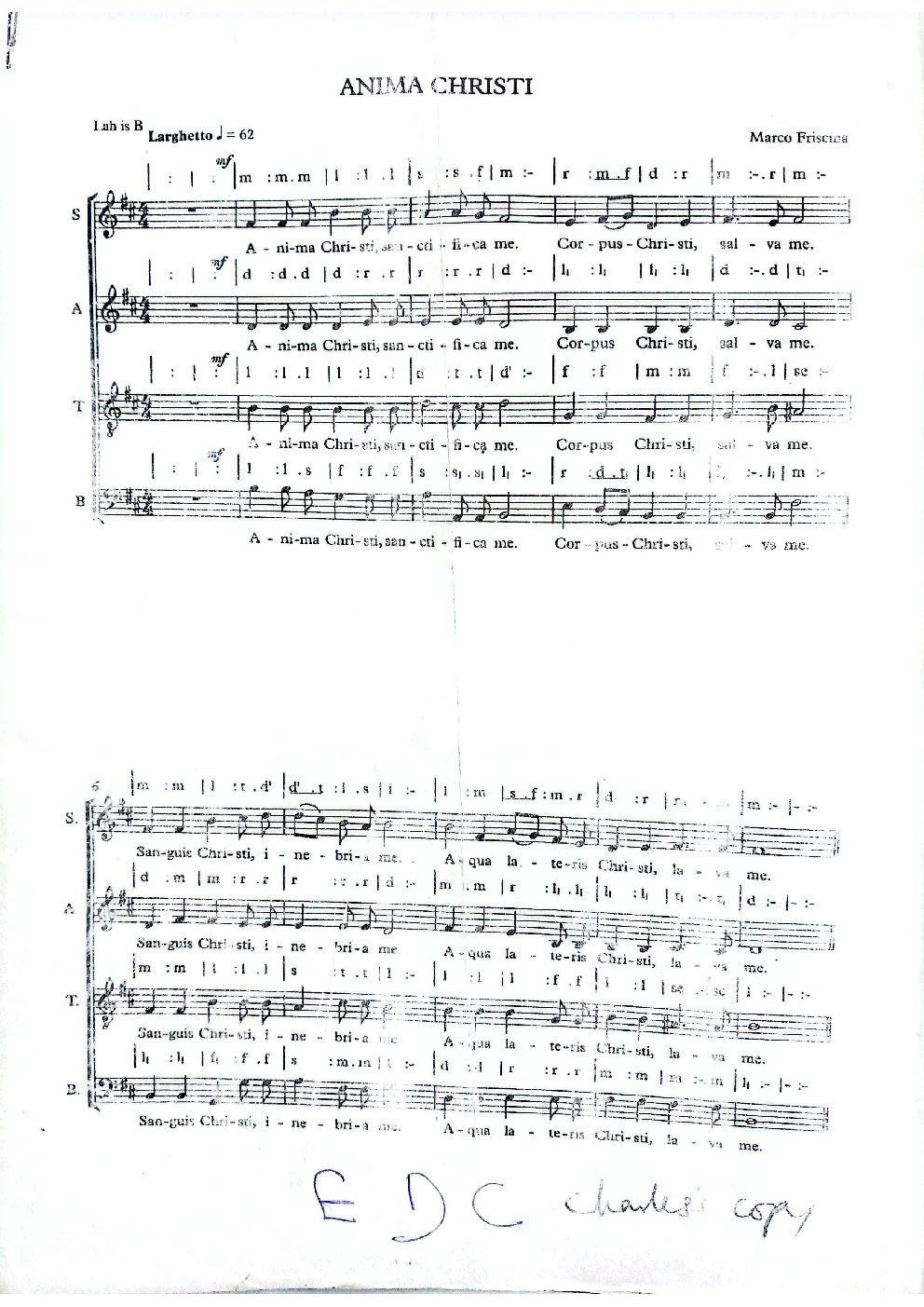 ANIMA CHRISTI