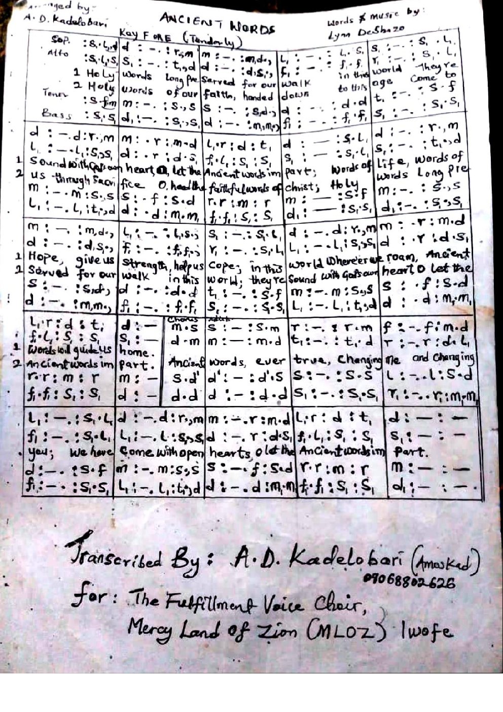 Ancient Words