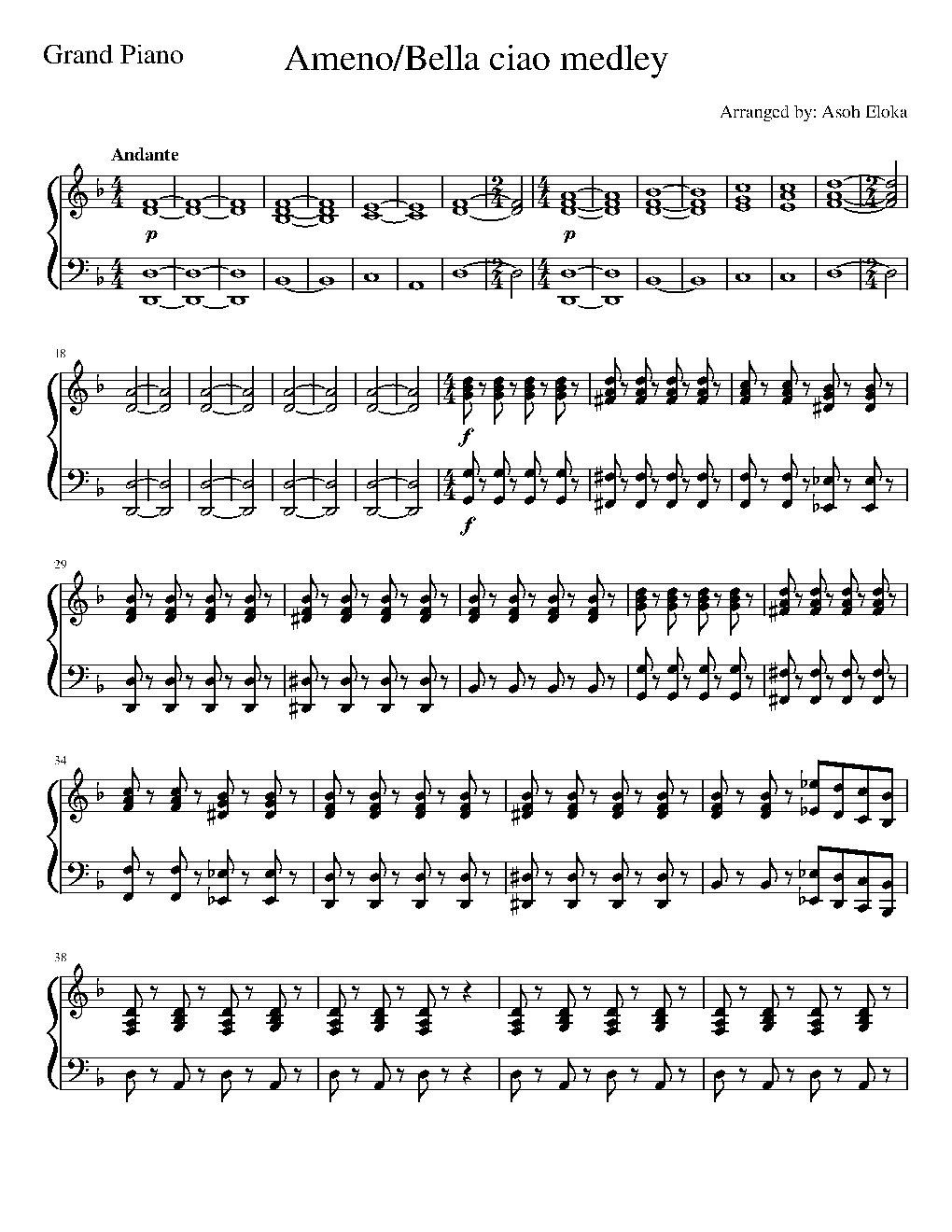 Ameno/Bella ciao medley