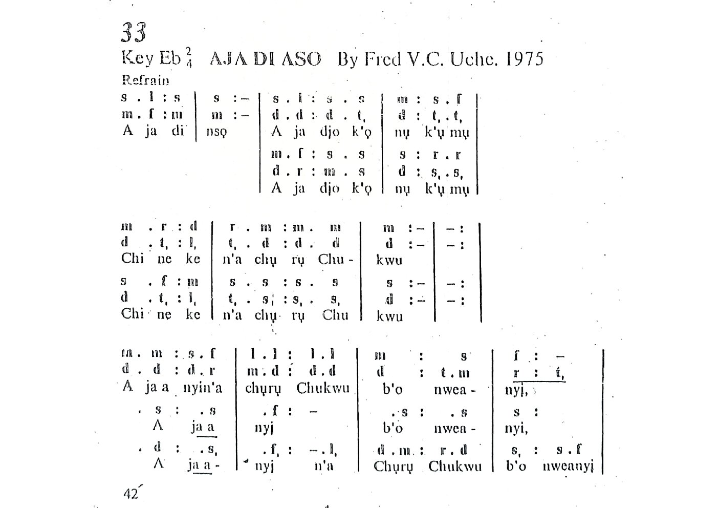 Aja Di Aso - Choir Script PDF Thumbnail