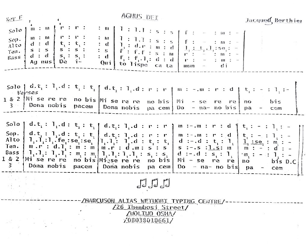 AGNUS DEI