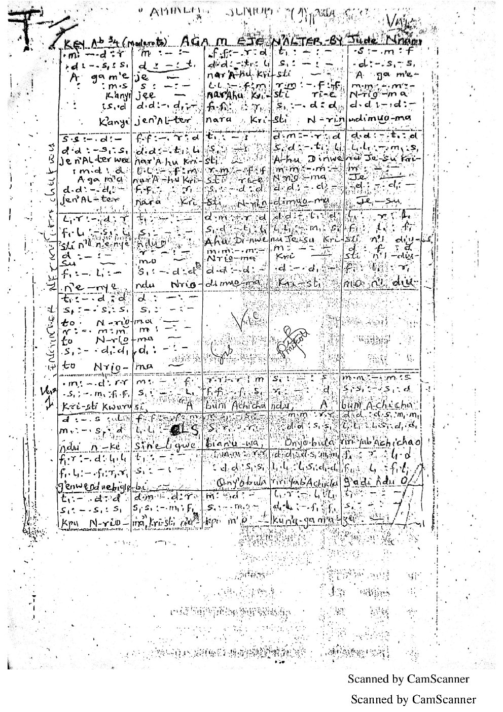 AGA M EJE N'ALTER - Choir Script PDF Thumbnail
