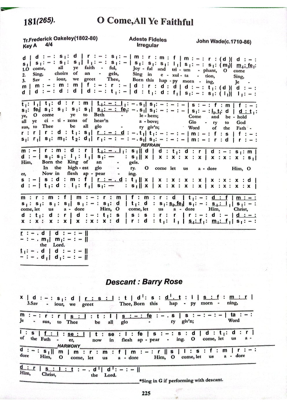 O Come, All Ye Faithful - Choir Script PDF Thumbnail