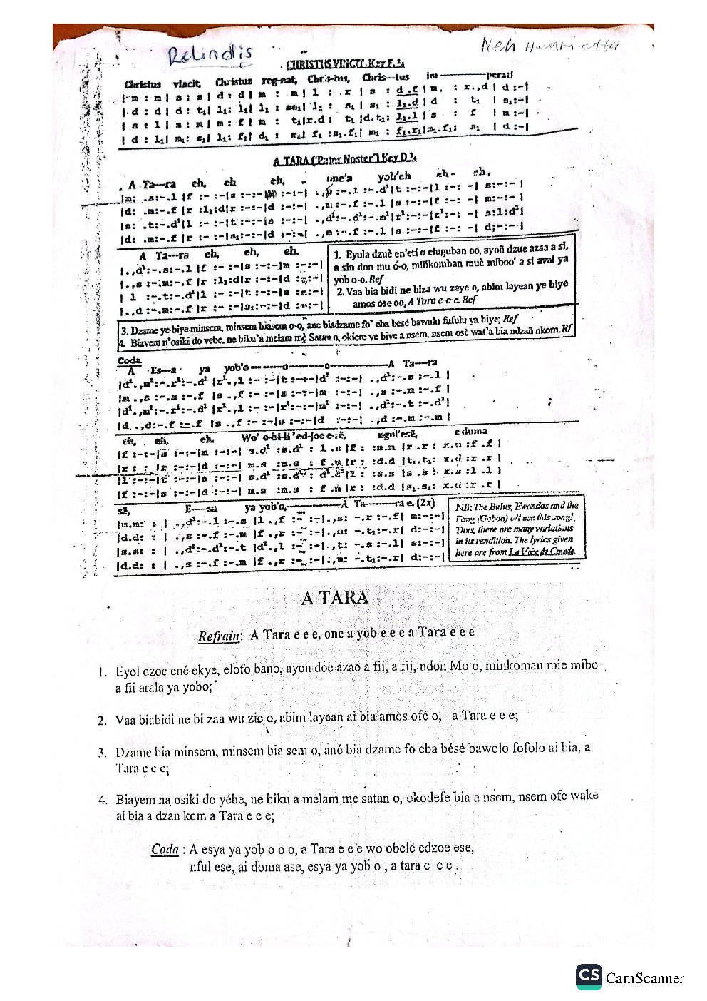 Christus Vincit / A Tara (Pater Noster)