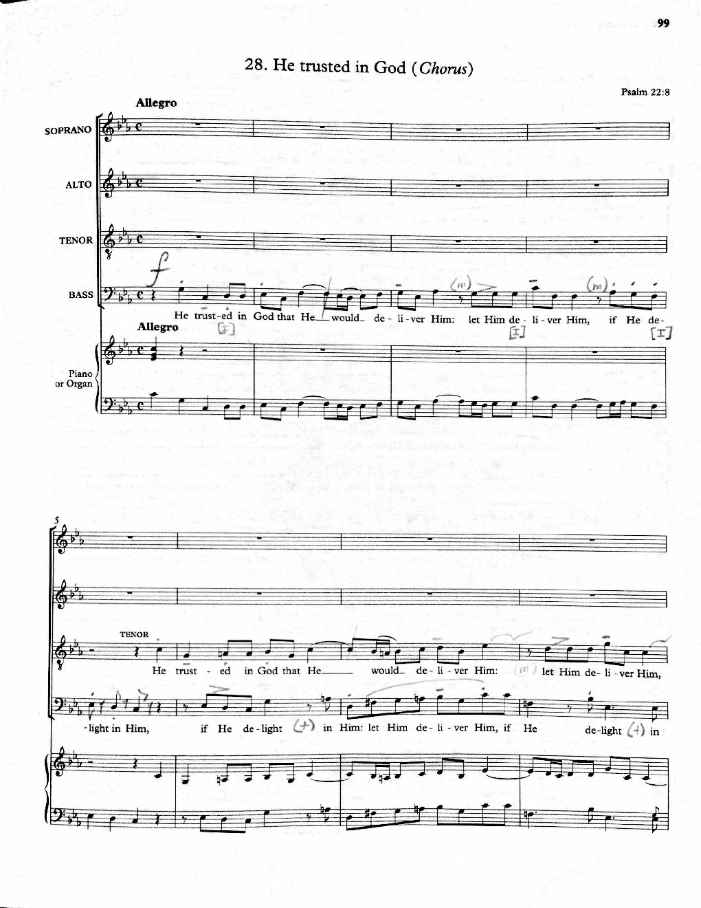28. He trusted in God (Chorus)
