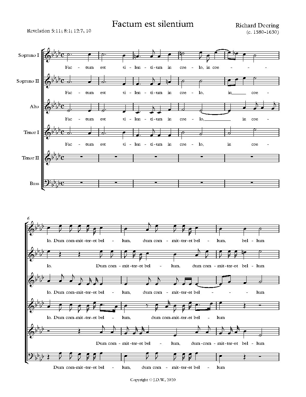 Factum est silentium - Choir Script PDF Thumbnail