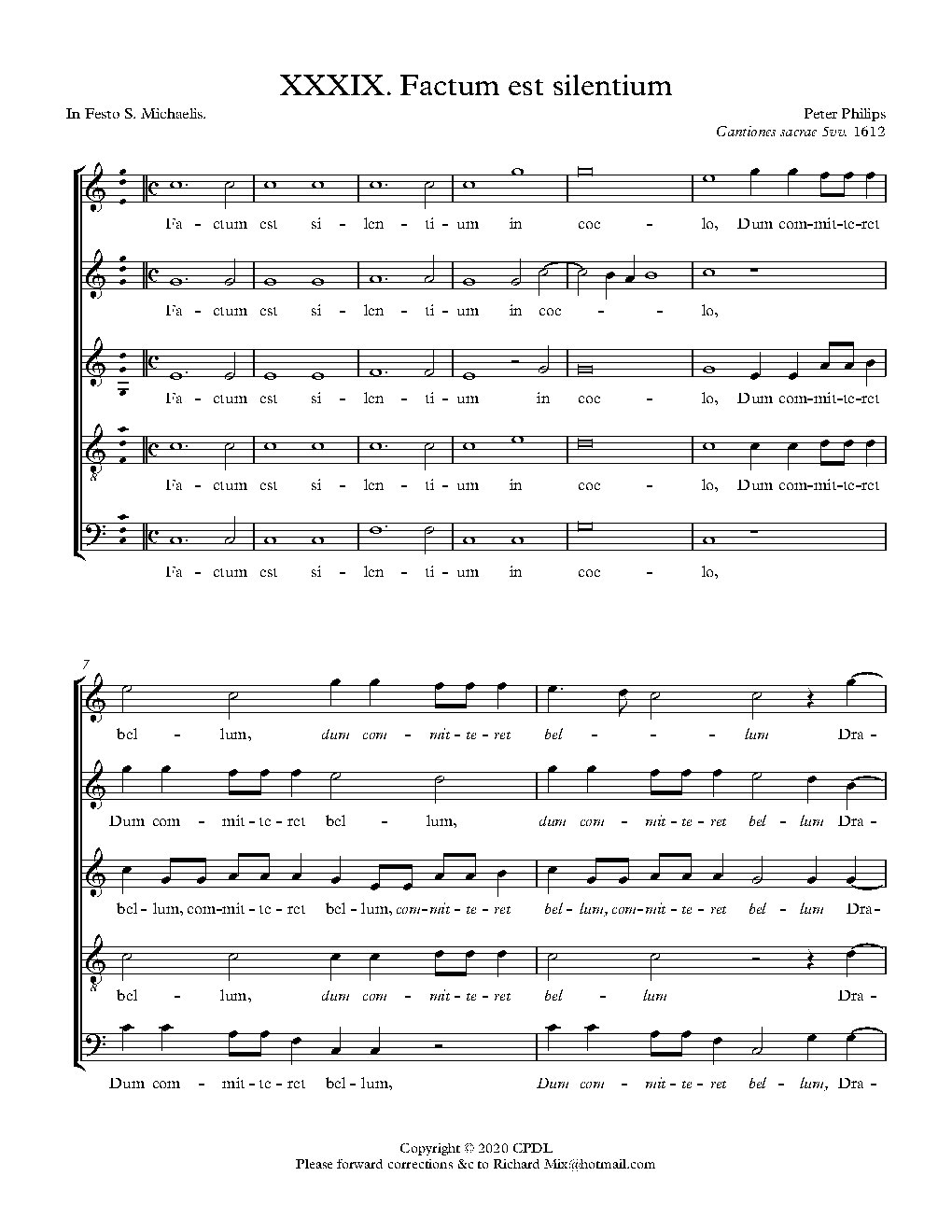 Factum est silentium