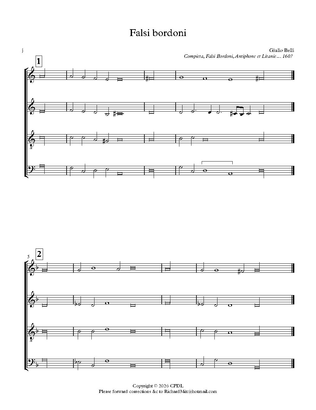 Falsi bordoni