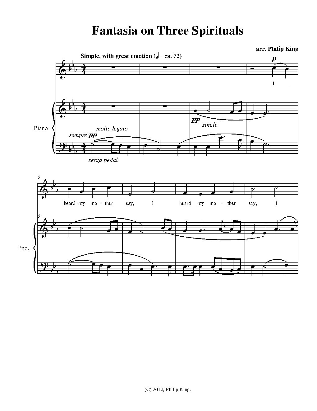 Fantasia on Three Spirituals