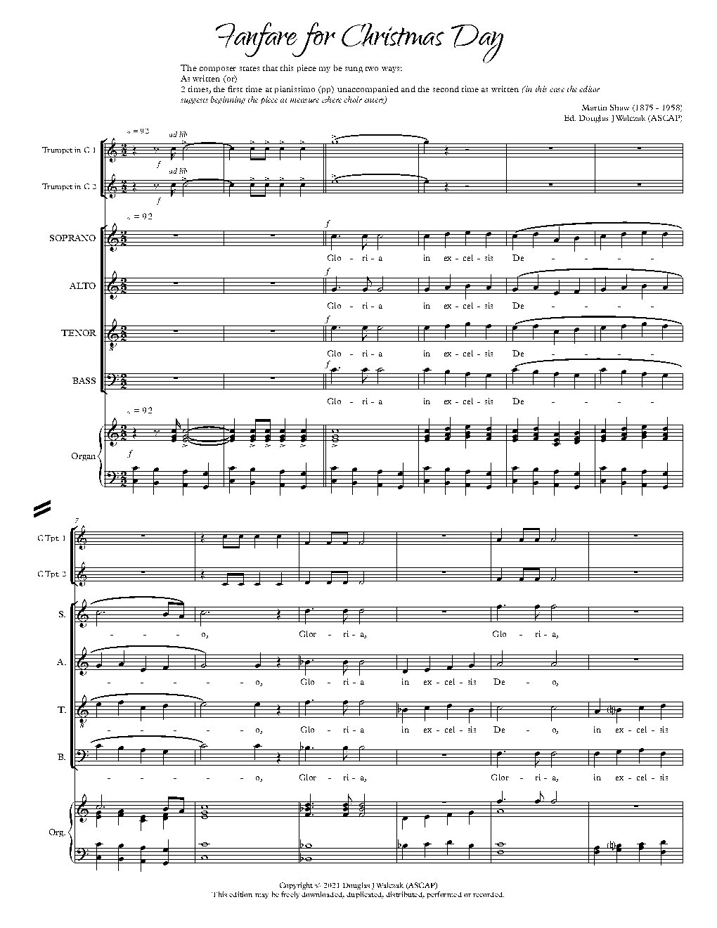 Fanfare for Christmas Day
