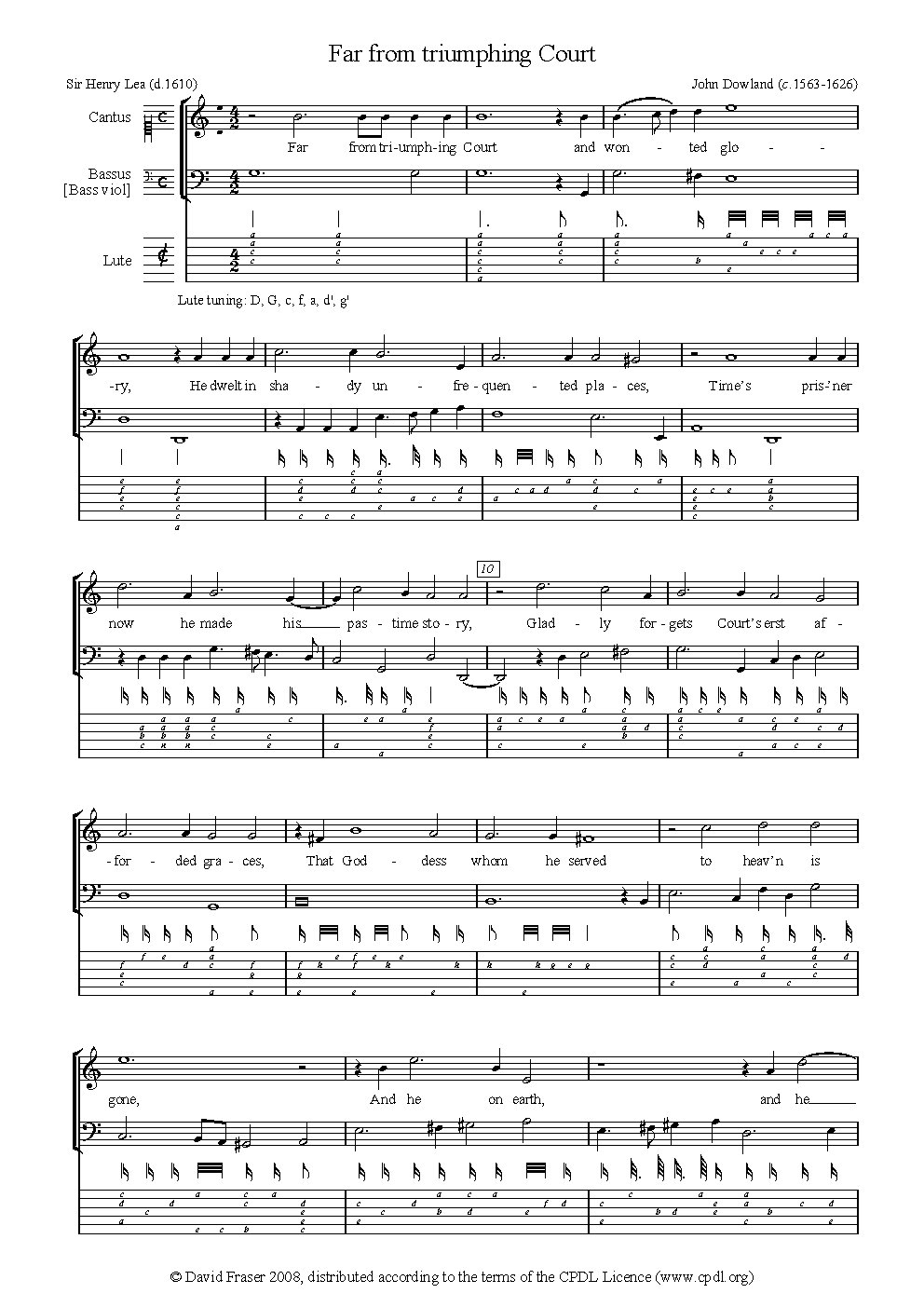 Far from triumphing Court - Choir Script PDF Thumbnail