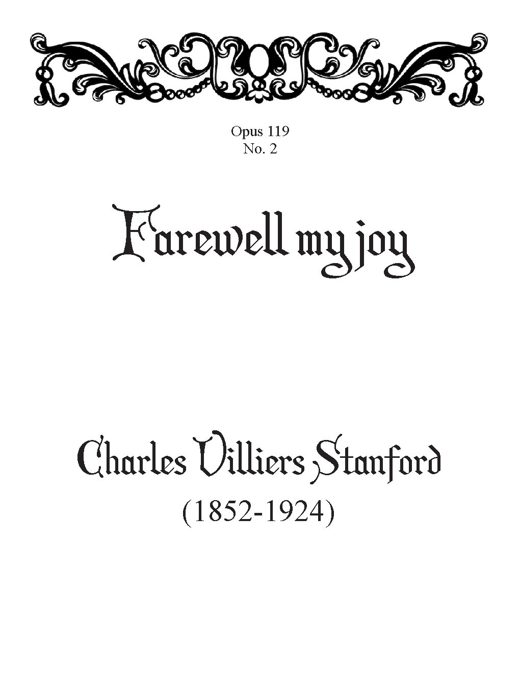 Farewell, My Joy - Choir Script PDF Thumbnail