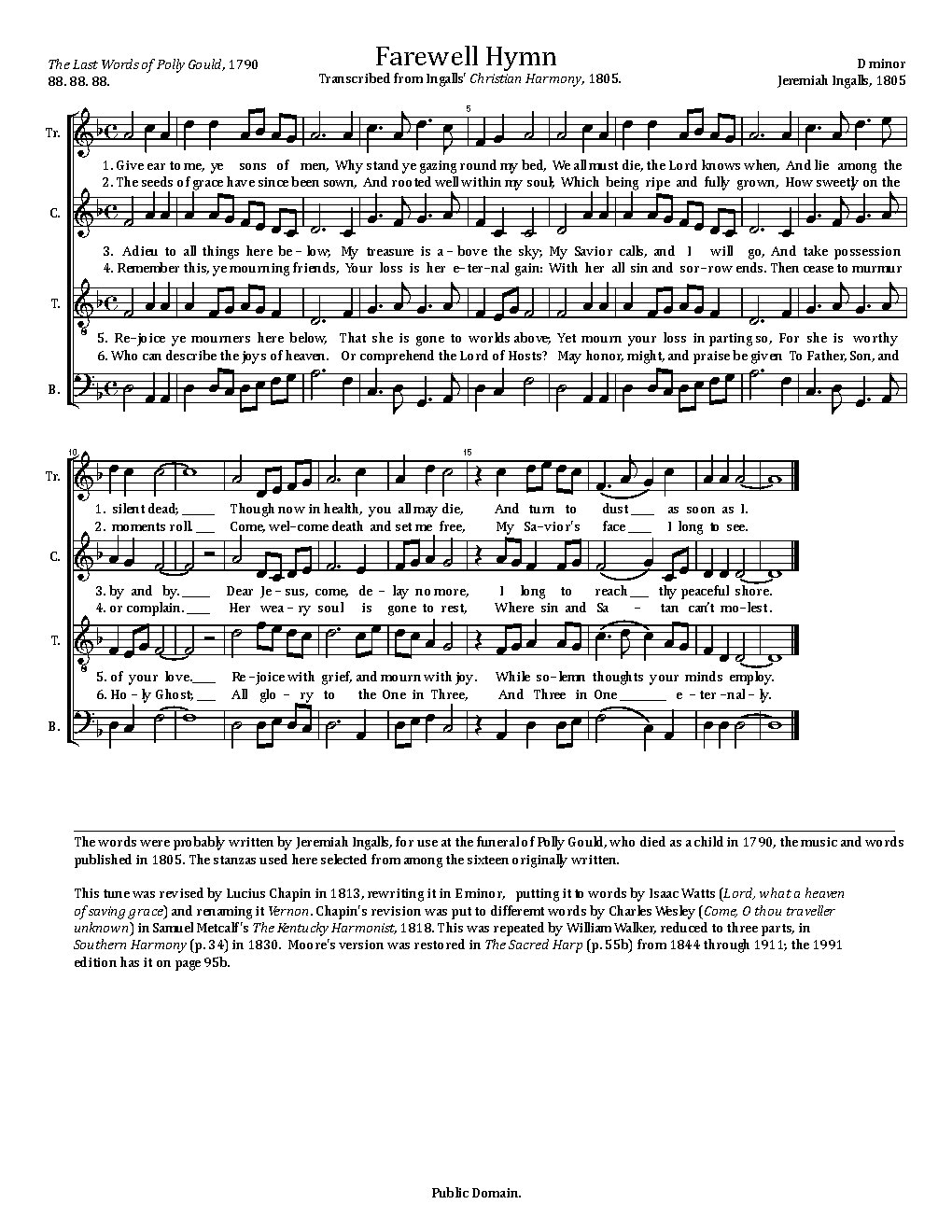 Farewell Hymn