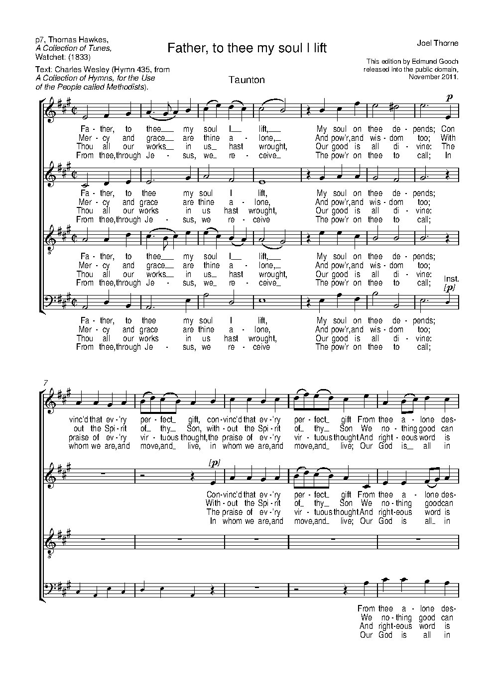 Father, to thee my soul I lift