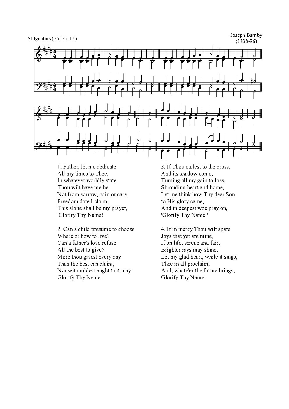 Father, let me dedicate