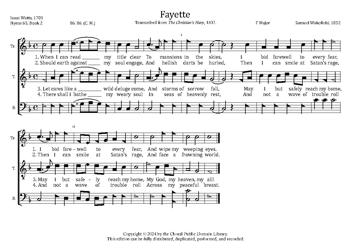 Fayette - Choir Script PDF Thumbnail