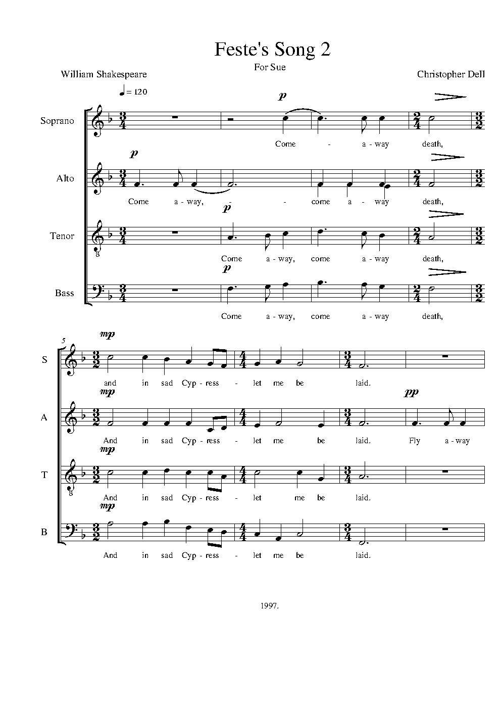 Feste's Song 2