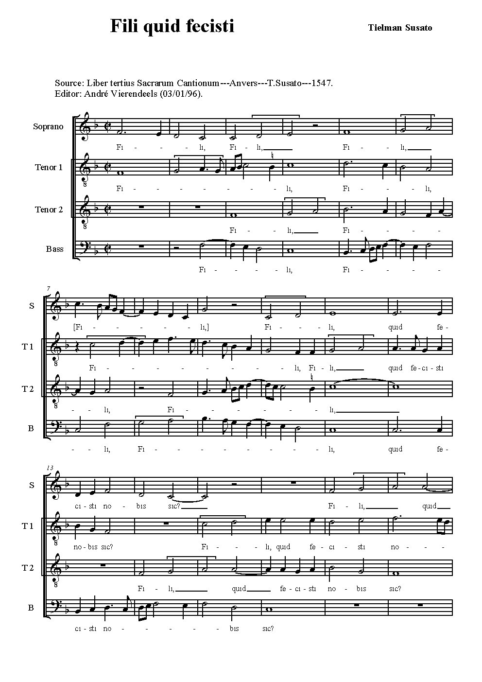 Fili, quid fecisti - Choir Script PDF Thumbnail
