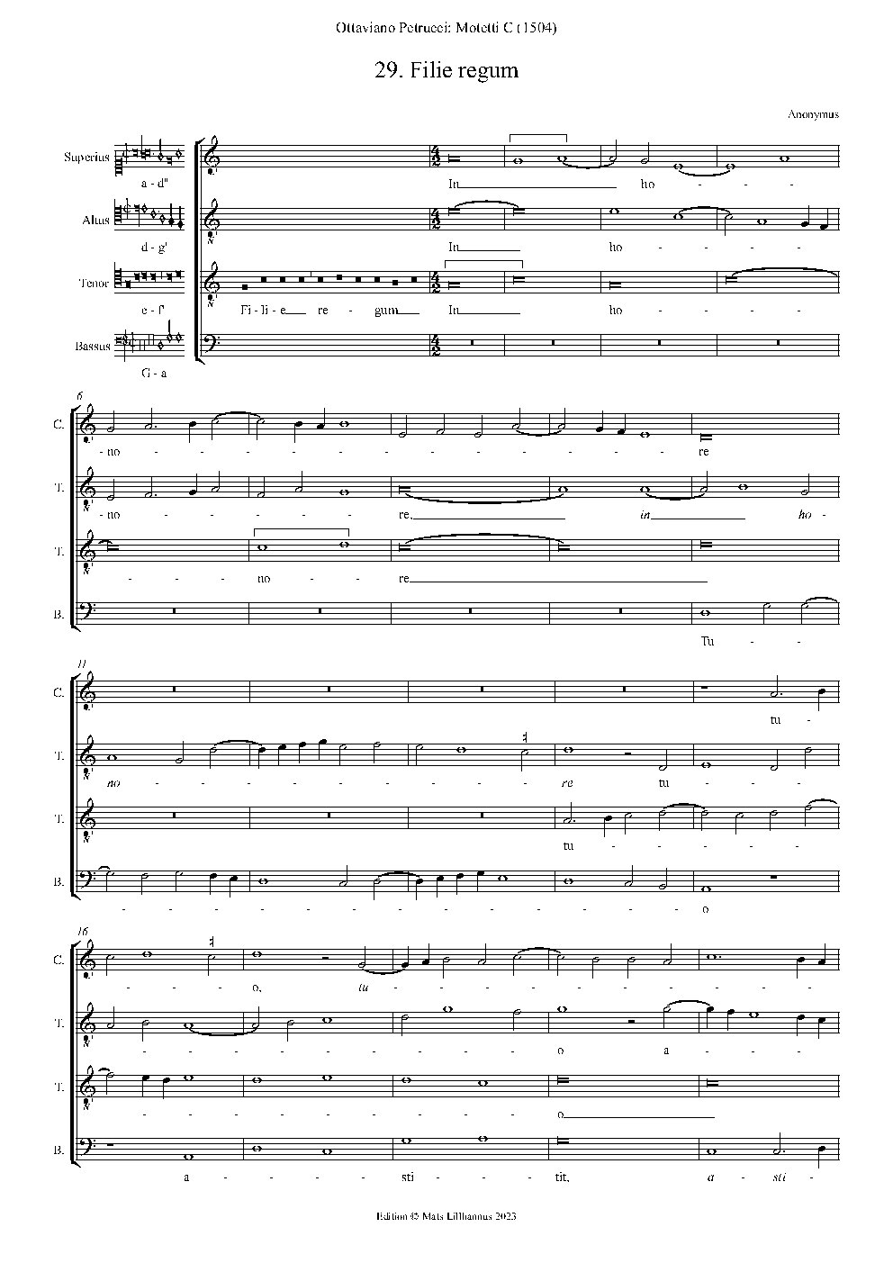 Filie regum - Choir Script PDF Thumbnail