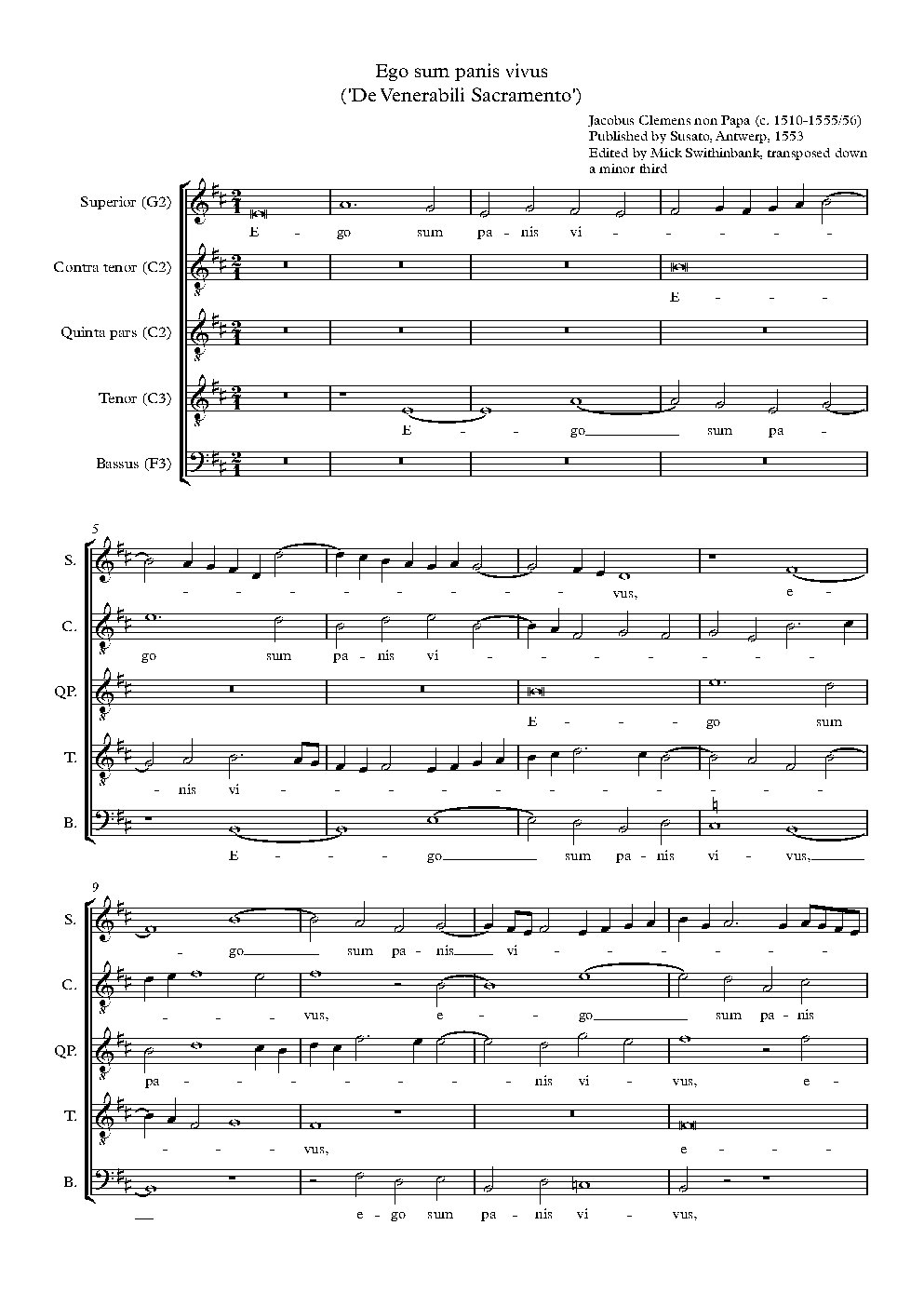 Ego sum panis vivus