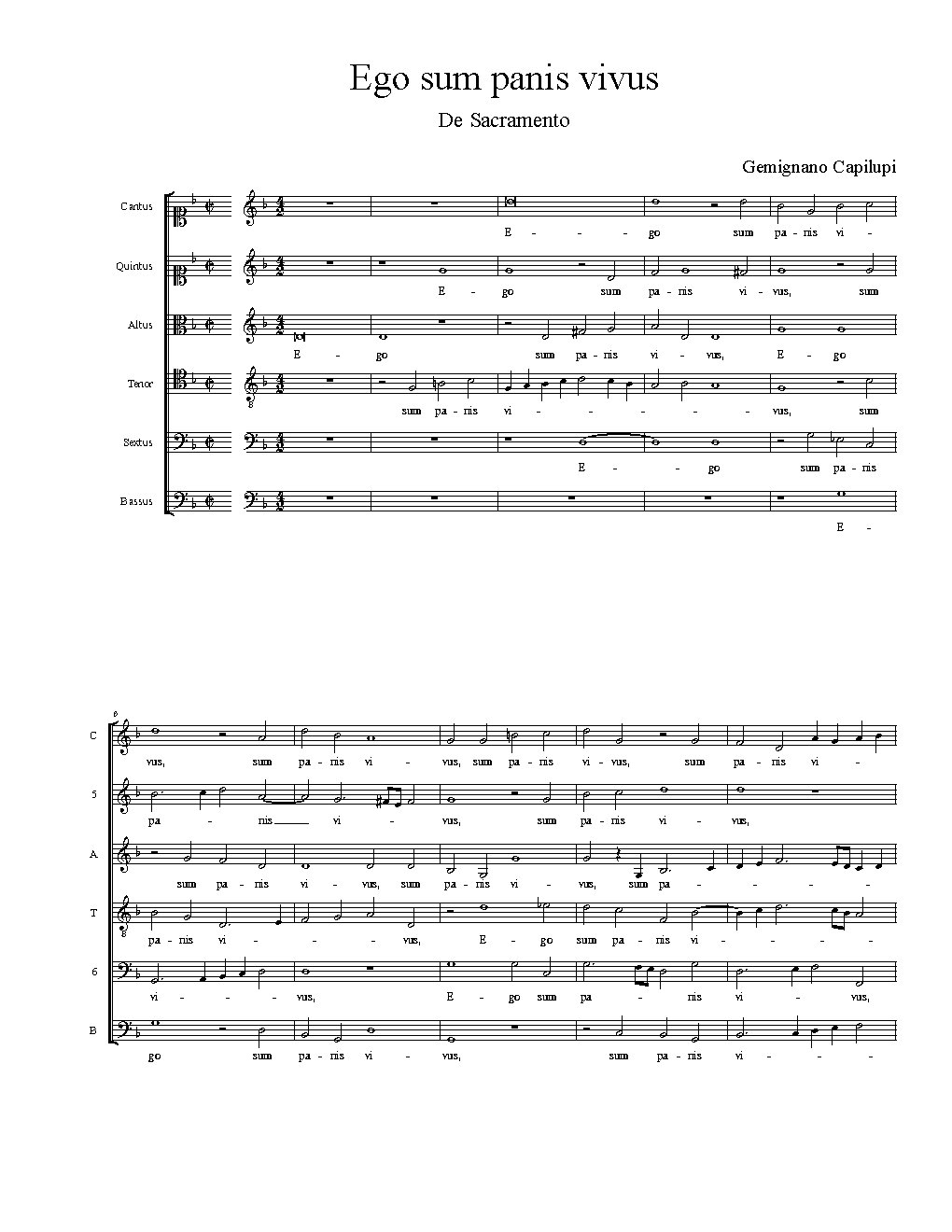 Ego sum panis vivus