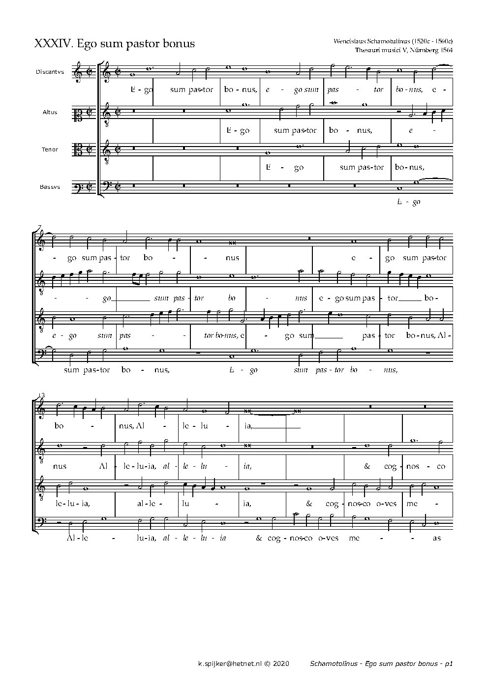 Ego sum pastor bonus