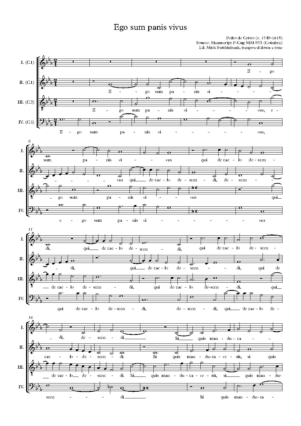 Ego sum panis vivus