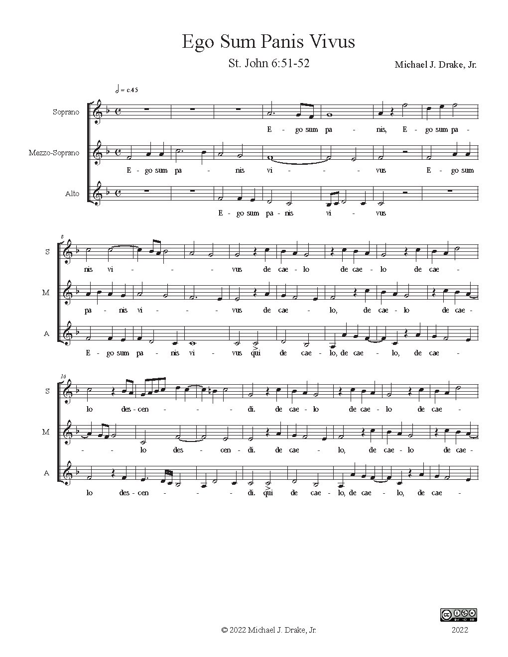 Ego sum panis vivus