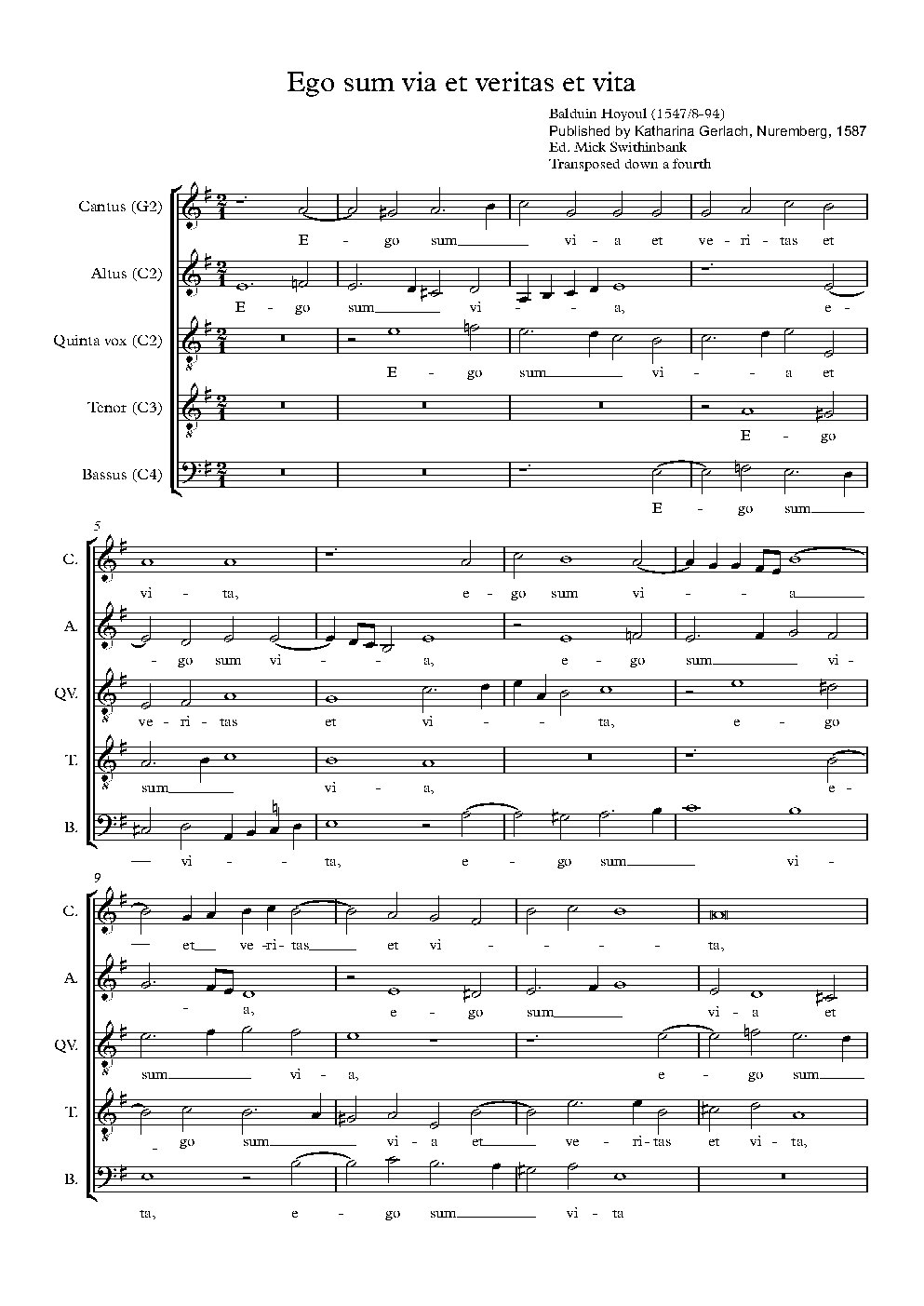Ego sum via et veritas et vita